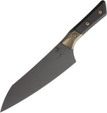 Microtech Chef's Carbon Fiber & Titanium Gray DLC Bohler M390MK Fixed Blade Kitchen Knife 3000B1DLC