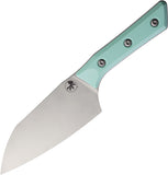 Microtech Santoku Caribbean Blue G10 Bohler M390MK Fixed Blade Kitchen Knife 320010CA