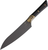 Microtech Utility Carbon Fiber & Titanium Gray DLC Bohler M390MK Fixed Blade Kitchen Knife 3400B1DLCCFS