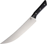 Microtech Butcher Black G10 Bohler M390MK Fixed Blade Kitchen Knife 380010BK