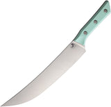 Microtech Butcher Caribbean Blue G10 Bohler M390MK Fixed Blade Kitchen Knife 380010CA
