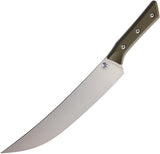 Microtech Butcher OD Green G10 Bohler M390MK Fixed Blade Kitchen Knife 380010OD