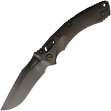 Microtech Amphibian Marfione Ram-Lok Black DLC Titanium Folding M390MK Knife 58014