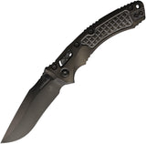 Microtech Amphibian Marfione Ram-Lok Black DLC Frag Titanium Folding M390MK Knife 58015