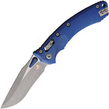 Microtech Amphibian Marfione Ram-Lok Antique Blue Titanium Folding Apocalyptic M390MK Knife 58016