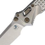 Microtech Socom Marfione Ram-Lok Stonewash Frag Titanium Folding M390MK Tanto Knife 58400
