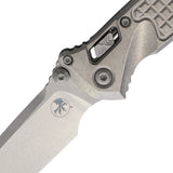 Microtech Socom Marfione Ram-Lok Stonewash Frag Titanium Folding M390MK Tanto Knife 58405