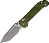 Microtech LUDT Ram-Lok OD Green Frag Aluminum Folding Apocalyptic Bohler M390MK Tanto Knife 58493