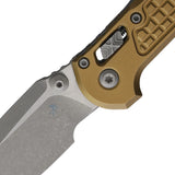 Microtech LUDT Ram-Lok Tan Frag Aluminum Folding Apocalyptic Bohler M390MK Knife 58552