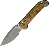Microtech LUDT Ram-Lok Tan Frag Aluminum Folding Apocalyptic Bohler M390MK Knife 58552