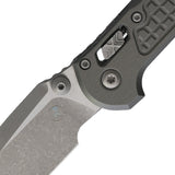 Microtech LUDT Ram-Lok Natural Clear Gray Frag Aluminum Folding Apocalyptic Bohler M390MK Knife 58575