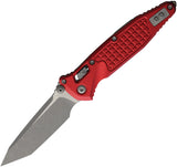 Microtech Socom Ram-Lok Red Frag Aluminum Folding Apocalyptic M390MK Tanto Knife 58754
