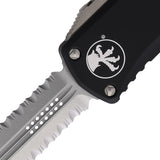 Microtech Automatic Hera OTF Knife Black Aluminum Partially Serrated Double Edge Blade 70211