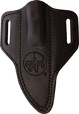Microtech Akris Black G10 Stonewash Bohler M390MK Fixed Blade Knife w/ Dark Chocolate Leather Sheath 9510BK1