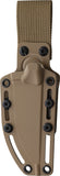 Microtech Akris Black G10 Bohler M390MK Fixed Blade Knife w/ Tan Kydex Sheath 9510BK6