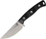 Microtech Akris Black G10 Bohler M390MK Fixed Blade Knife w/ Tan Kydex Sheath 9510BK6