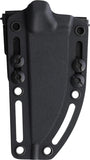 Microtech Akris Ember Orange G10 Stonewash Bohler M390MK Fixed Blade Knife w/ Black Kydex Sheath 9510EM5