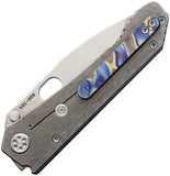 Medford 187 Framelock Tiger Striped Titanium Folding D2 Steel Knife 002DTQ03TM