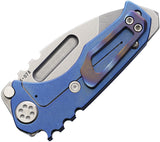 Medford Micro Praetorian T Framelock Blue Titanium Folding S45VN Knife 0084TT37A2