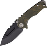 Medford Micro Praetorian G Framelock Camo G10 & Titanium Folding CPM-3V Knife 0093PD07A1