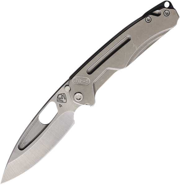 Medford Infraction Framelock Grey Titanium Folding S45VN Pocket Knife 0314TQ01TM