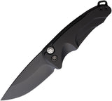 Medford Smooth Criminal Button Lock Black Titanium Folding S35VN Knife 039SPQ42AB