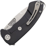 Medford Theseus Framelock Black Titanium Folding D2 Pocket Knife 040DTQ30PV