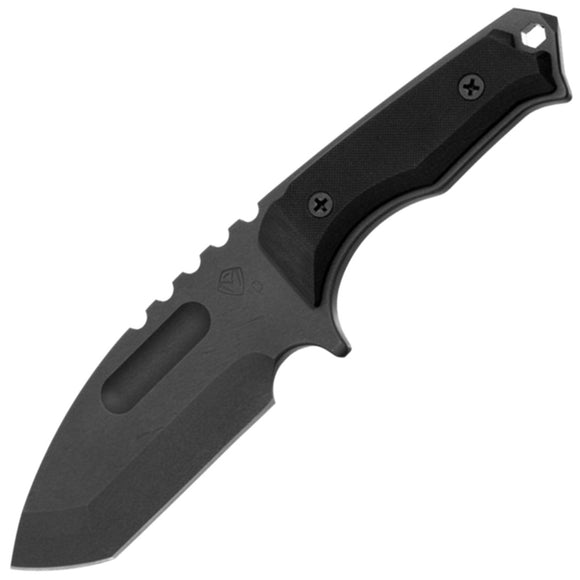 Medford Emperor Black G10 D2 Steel Fixed Blade Knife w/ Belt Sheath 050STQ08KB