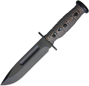 Medford USMC Fighter Black & Brown G10 S35VN Fixed Blade Knife w/ Sheath 103SP12LE