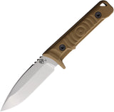 Medford Mizuchi Coyote Tan G10 CPM-20CV Fixed Blade Knife w/ Sheath 118VTQ09KC
