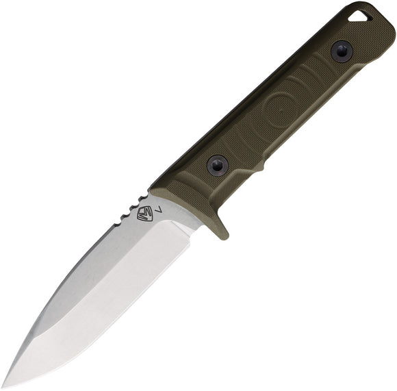 Medford Mizuchi OD Green G10 CPM-20CV Fixed Blade Knife w/ Sheath 118VTQ10KO