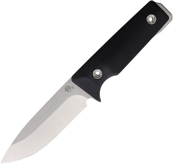Medford The San PS Black G10 Carbon Steel Fixed Blade Knife 1203TQ08LE