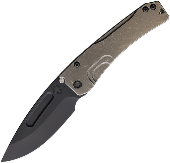 Medford Slim Midi Framelock Tumbled Titanium Folding S45VN Knife 2014PP01TM