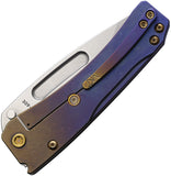 Medford Slim Midi Framelock Bronze & Violet Titanium Folding S45VN Knife 2014TP39A5