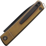 Medford Gentleman Jack Bronze Titanium Folding S45VN Drop Pt Pocket Knife 2114PD36A1