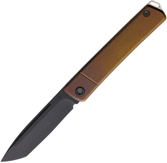 Medford Gentleman Jack Bronze Titanium Folding S45VN Tanto Pocket Knife 2114PT36A1