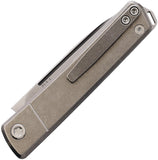 Medford Gentleman Jack 2 Grey Titanium Folding S45VN Pocket Knife 2114TD01TM