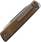 Medford Gentleman Jack Bronze Titanium Folding S45VN Pocket Knife 2114TD36A1