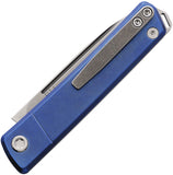 Medford Gentleman Jack Blue Titanium Folding S45VN Pocket Knife 2114TD37A2