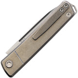 Medford Gentleman Jack 2 Grey Titanium Folding S45VN Pocket Knife 2114TT01TM