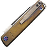 Medford Gentleman Jack 2 Bronze Titanium Folding S45VN Pocket Knife 2114TT36A1