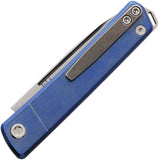 Medford Gentleman Jack Blue Titanium Folding S45VN Pocket Knife 2114TT37A2