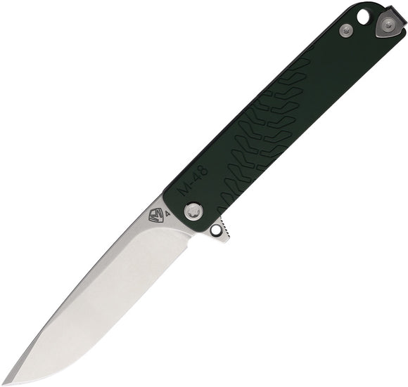 Medford M-48 Framelock Green Aluminum & Gray Titanium Folding S45VN Knife 2124TQ42TM