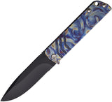 Medford Antik Framelock Blue & Yellow Folding S45VN Pocket Knife 2144PD03A2