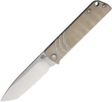 Medford The Antik Framelock Tumbled Titanium Folding S35VN Pocket Knife 214STT01TM