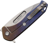 Medford Praetorian Slim Framelock Violet Folding S45VN Pocket Knife F2084TD39A5