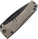 Medford Slim Midi Framelock Left Hand Titanium Folding Pocket Knife L2014PT01TM