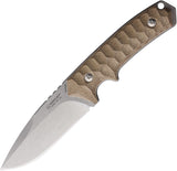 Mercury Ranger Natural Micarta Sleipner Fixed Blade Knife w/ Sheath 92323CNC