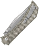 Mercury Amon Button Lock Green Micarta Folding Elmax Clip Pt Pocket Knife 9AMNGCC