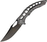 Miguron Knives Geloty Framelock Gray Titanium Folding Vanax Knife 632TMDG